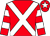 Red, white cross belts, hooped sleeves and star on cap ()