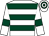 White, dark green hoops and armlets (Mr Peter Conway)