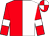 Red and white (halved), red sleeves, white armlets, quartered cap (E R C Beech & B Wilkinson)