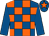 Royal blue and orange check, royal blue sleeves, royal blue cap, orange star (Barry Fulton, Chris Giles & Richard We)
