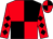 Red and black (quartered), diamonds on sleeves (C W Booth & Mark E Smith)