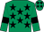 Emerald green, black stars and armlets (Mrs Gemma Roberts)