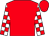 Red, white and red check sleeves (P Joubert)