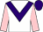 White, purple chevron, pink sleeves, purple cap (Fallon, Shipp & Bolingbroke)