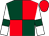 Dark green and red (quartered), white sleeves, dark green armlets, red cap (The Condicote Clan)