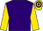 Purple, gold sleeves, hooped cap (Mr D P Sharkey)