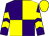 Purple and yellow (quartered), chevrons on sleeves, yellow cap (The Pick 'n' Mix Partnership)