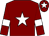 MAROON, white star & armlet, maroon cap, white star (Gigginstown House Stud)