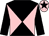 Black and pink diabolo, black sleeves, pink cap, black star (Mr J Fyffe & Mr Gerry McGladery)