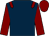 Dark blue, maroon epaulets, sleeves and cap (Mr Andy Tilley)