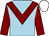 Light blue, maroon chevron and sleeves, white cap (M Albon & M P Tudor)