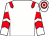 White, red epaulets, chevrons on sleeves, hooped cap (Marhan Ltd)