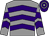 Grey, purple chevrons, purple and grey hooped cap (Alex & Janet Card & Partner)