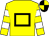 Yellow, black hollow box, yellow and white hooped sleeves, black and yellow quartered cap (Hools & Forces Partnership)
