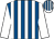 Royal blue & white stripes, white sleeves, striped cap (Rose Boyd/mrs M Armstrong/j B Anderson)