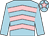 Light blue & pink chevrons, light blue sleeves, light blue cap, pink star (R S Brookhouse)