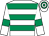 White, emerald green hoops and armlets (Miss P David)