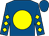 Royal blue, yellow disc, yellow diamonds on sleeves, royal blue cap (Kemboy/Brett Graham/Ken Sharp Syndicate)