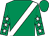 Emerald green, white sash, white stars on sleeves, emerald green cap (Mr R Healy)