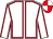White, red seams, red and white quartered cap (Hp Racing Who Dares Wins)