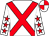 White, red cross belts, white sleeves, red stars, quartered cap (TSKOC Syndicate)