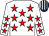 White, red stars, dark blue and white striped cap (Geoff And Elspeth Adam)