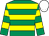 Emerald green, yellow hoops, white cap (Mr John P McManus)