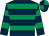 Dark blue, emerald green hoops, quartered cap (Mr M A Ryan)