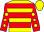 Yellow, red hoops, red sleeves, yellow spots and cap (R Triple H)