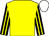 Yellow, black and yellow striped sleeves, white cap (W J And T C O Gredley)
