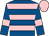 Royal blue, pink hoops, armlets and cap (Mrs Johnny De La Hey)