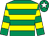 EMERALD GREEN, YELLOW hoops, EMERALD GREEN cap, WHITE star (Mr John P McManus)
