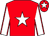 Red, white star, white sleeves, red seams, red cap, white star (Sperling, Coomes, Davies, Hague, Colli)
