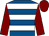 Royal blue, white hoops, maroon sleeves and cap (McNeill Family)