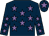 Dark blue, mauve stars, dark blue cap, mauve star (Mr David J Smith)
